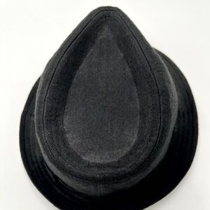 Stetson Fedora Hat Mens Small Medium Black Lined Casual Structured Brim Outdoor